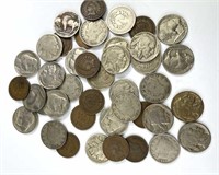 Assorted U.S. Nickels & Cents, Mixed Bag