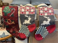 Set of 3 Wool Stockings