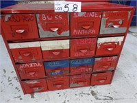 Steel 16 Drawer Small Parts Cabinet