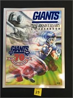 Giants 70th Anniversary Yearbook