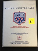 Silver Anniversary Super Bowl XXV Collectors Editi
