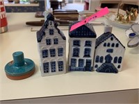 LOT SMALL HOUSES RYCRAFT POTTERY BUTTER MOLD
