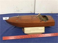 1934 Garwood Speedboat w/electric motor &