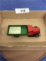 Minic Toys, Mfd. 1935 Dump Truck
