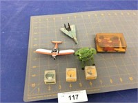 Assorted miniature planes & MagNeto Car