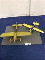 2 model airplanes (1 with engine)