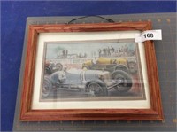 Framed Race Car Picture