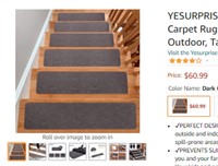 YESURPRISE Carpet Stair Treads Set of 15,