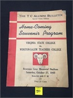 Home Coming Program 1945