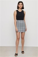 DYNAMITE Elle Plaid Bodycon Skirt- S