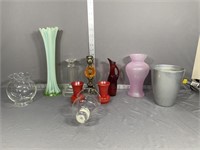 Vases and candle sticks