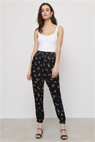 DYNAMITE Sacha Satin Pant with Tie- XXS