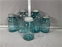 Blue Ball Jars With Lid