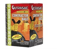 Ultrasac 42 Gal. Contractor Bags with Flaps