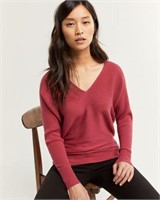 REITMANS V-Neck Sweater with Dolman Sleeves-2X