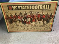 NC State Signed Football Poster 2015