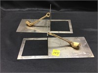 Gold Club Bookends Made in Italy