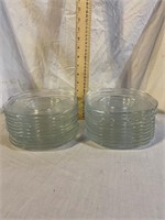 22 GLASS CAKE SERVING PLATES FROM ITALY
