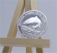 Chinook Salmon N A Fishing Club Art Coin / Token