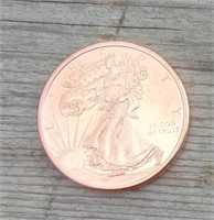 1oz Copper Bullion Coin Walking Liberty
