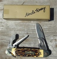 Uncle Henery Multi Function Camp Knife NEW