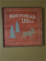 Framed Moose Lodge Picture
