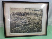Vintage Picture of a Tobacco Sale in South