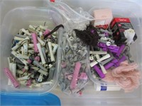 Perm Rods in Plastic Tote