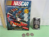 NASCAR Coin Collection Album & Some Coins