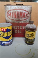 Sunoco, Casite, & Minmax Oil Cans