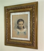 Antique picture and frame - 26" x 30”