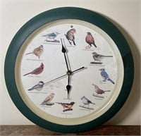 Bird chiming clock