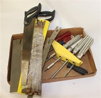 Various Saws, Blades, & Tuffy Screwdrivers