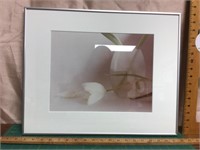 Signed Art with metal frame