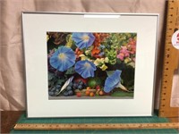Framed flower photograph