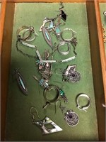 Collection of sterling earrings