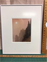 Framed and matted photograph