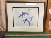 Nicely framed and signed Asian art