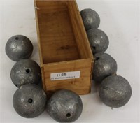 (8) 3" Diameter Lead Balls