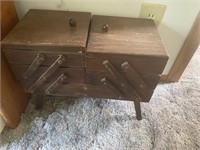 Sewing Basket & End Tables
