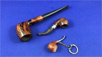 3 Pipes, 2 Real Briar, Made in France