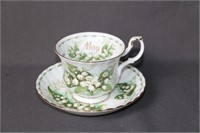 Royal Albert Flower of the Month Cup & Saucer