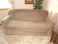6ft. Tan Cloth Couch