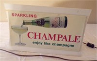 Champale Lighted sign 12.5X8X3.5" *untested
