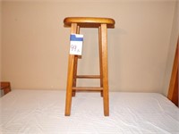 Wood bar stool (Matches lot 134)