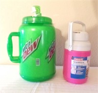Mtn Dew Mega cup & Coleman Beverage cooler