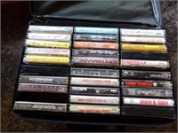 Case with 52 Cassette tapes (Rock & Country)