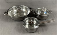 Lot - 3 New Pots and Pans