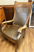 Oak rocking chair