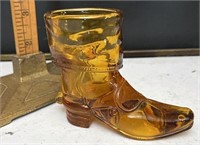 Amber glass boot